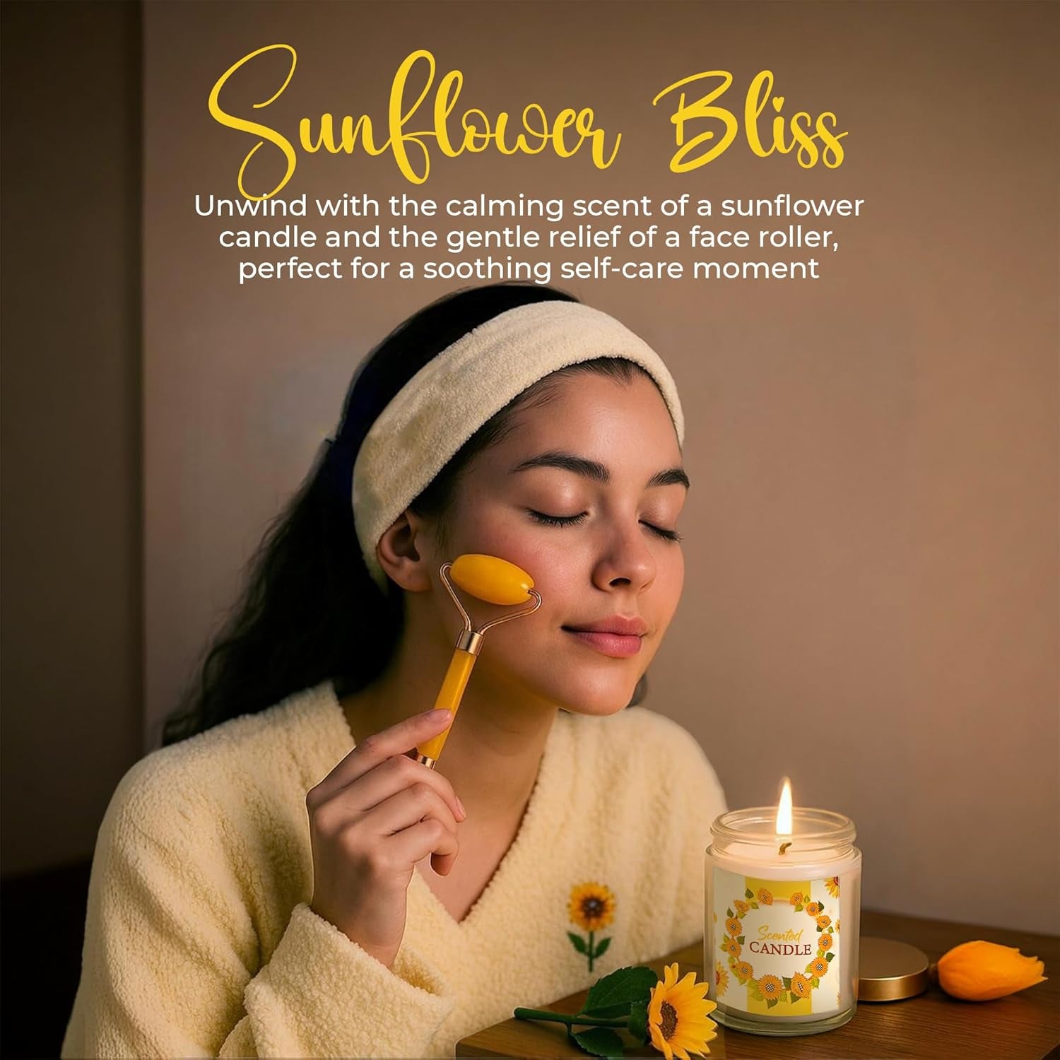 Sunflower Gifts for Women - Unique Gift Basket Set - Birthday Gifts for Women, Best Friend, or Sister - Sunshine Box Care Package, Get Well Soon, Thinking of You, Friendship Basket 18Pcs Large