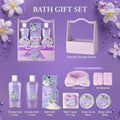 Home Spa Gift Basket for Women, Lavender Jasmine Bath & Body Care Kit | Bath and Body Gift Baskets, Self Care Birthday Gift for Women, Spa Gifts for Birthday, Christmas