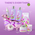 Tulip & Orchid Mother'S Day Gifts for Women, Bath and Body Gift Basket, Spa Gift Basket, Spa Kit, Self-Care Set, Spa Kit for Women Gift Set, Birthday, Christmas, Mom Gift, Anniversary, Bath Gift Set