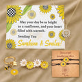 Sunflower Gifts for Women - Unique Gift Basket Set - Birthday Gifts for Women, Best Friend, or Sister - Sunshine Box Care Package, Get Well Soon, Thinking of You, Friendship Basket 18Pcs Large