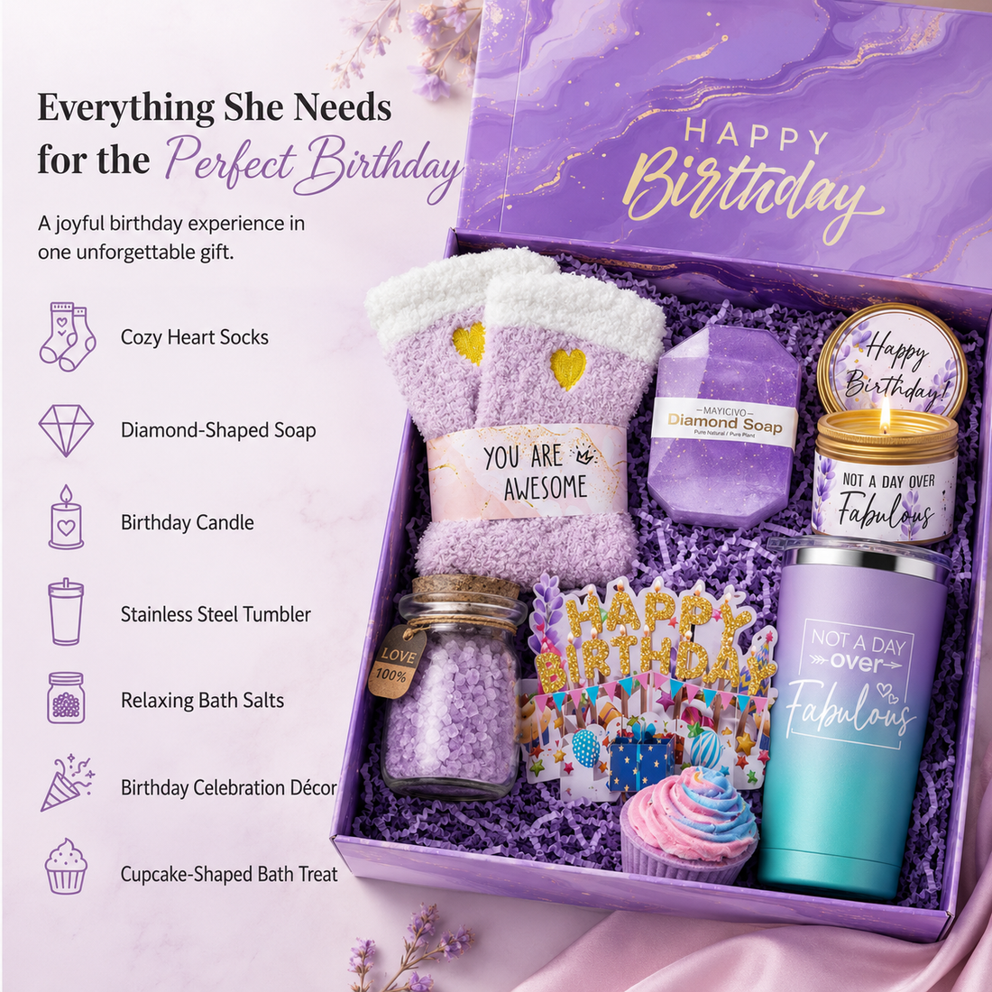Lavender Fields Friendship Box