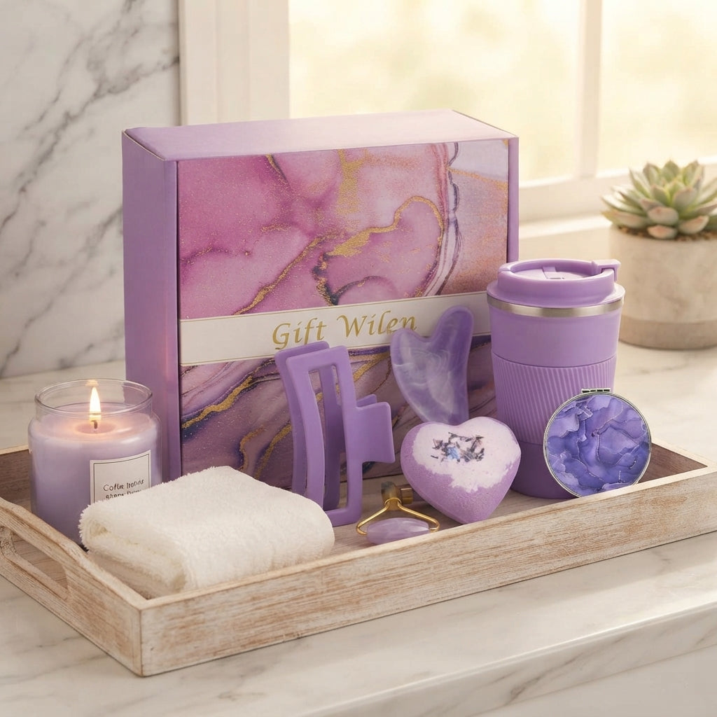 Violet Bloom Celebration Basket